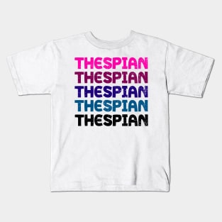 Thespian Retro Shirt. Kids T-Shirt